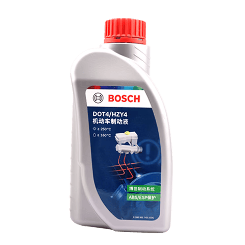 博世（BOSCH）DOT4 刹车油/制动液/离合器油 1L 通用型 一升装汽车养护套装