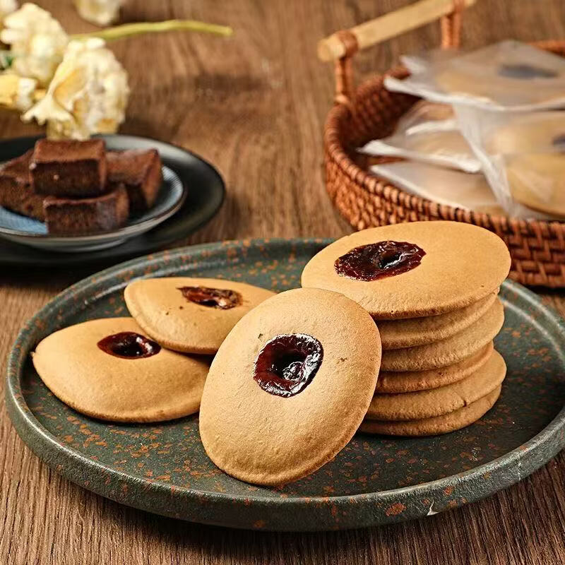 红糖肚脐潮汕特产怀旧网红小吃零食代餐休闲宿舍夹心饼解馋小零食 20包