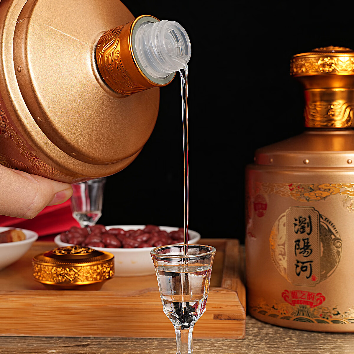 瀏陽河酒龙之韵白酒浓香型52度500Ml*2瓶礼盒装请客送礼佳品 52度 500mL 2瓶