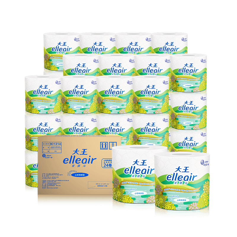 大王（GOO.N）和爱璐儿elleair卷纸价格走势分析及推荐--超值棉感立体压花型36卷整箱销售