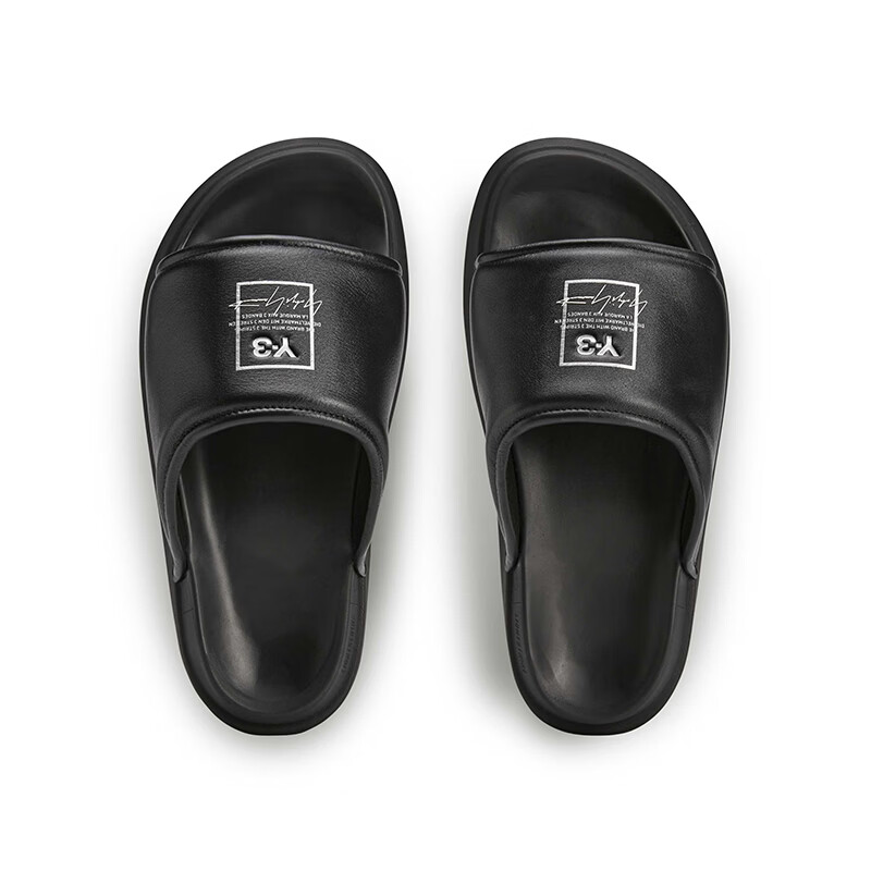 Y-3【618】y3男鞋外穿休闲拖鞋55-KI4033 黑色 44.5 (275mm) UK10