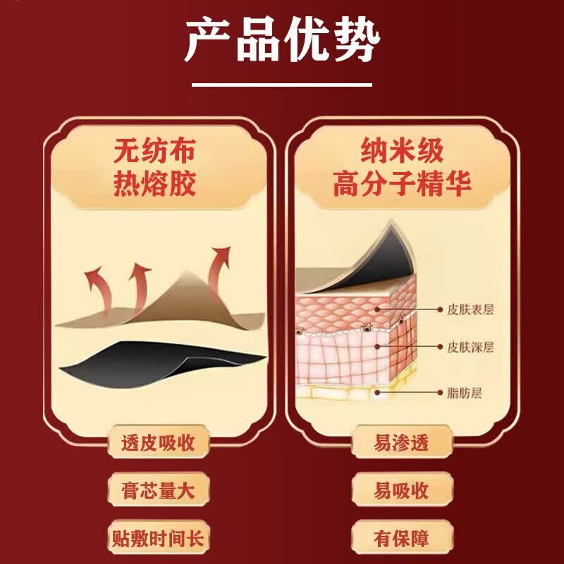 风湿类风湿手指关节炎专用膏药贴手指关节疼痛肿胀变形僵硬热敷贴 1盒装【8贴】