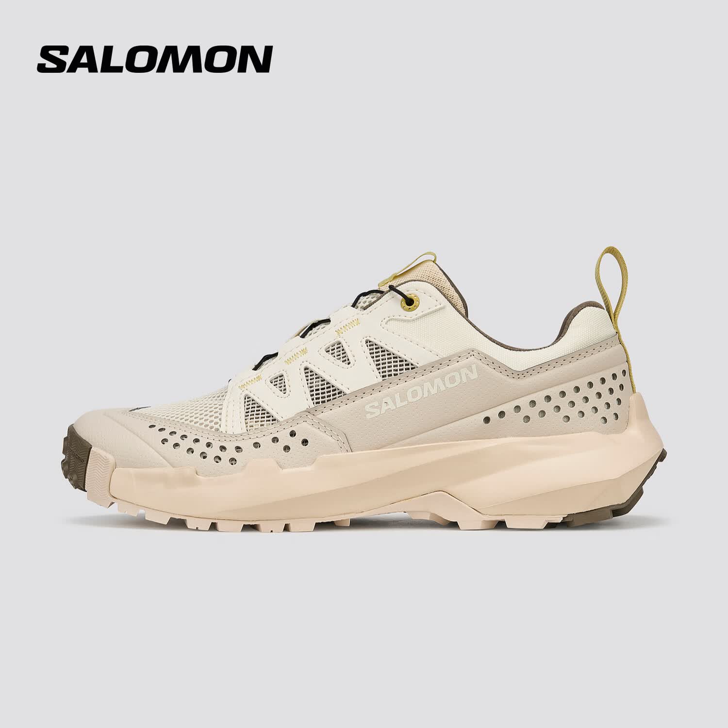 萨洛蒙（Salomon）女款 户外运动稳定透气清爽徒步戏水舒适溯溪鞋 TERRAMPHIBIAN 香草色 491453 37 (UK4.5丨 37 1/ 3)