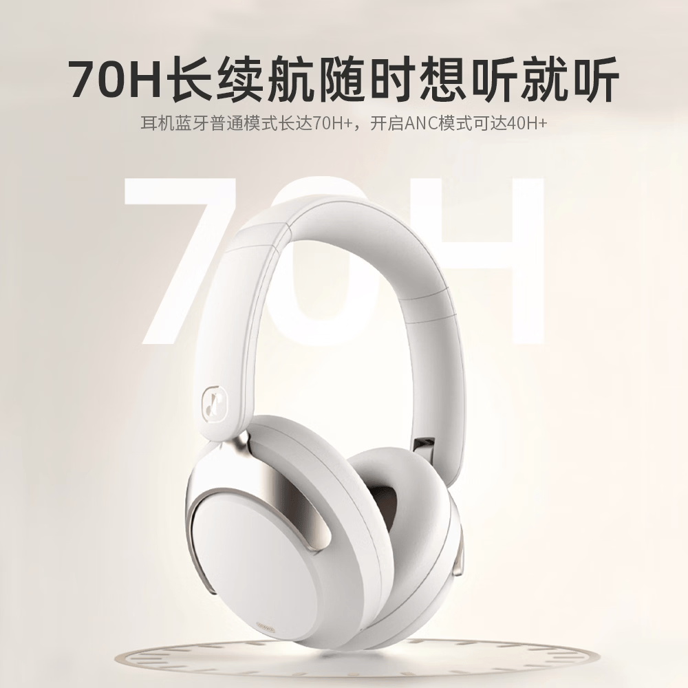 JSOULMate Pro无线混合降噪主动降噪头戴蓝牙耳机滑动触控低延时超长续航236g 科技灰【HI-Res金标+防霉抗菌+ANC降噪+70H续航】 JSOULMate Pro无线混合降噪主动降噪头戴蓝牙耳机滑动触控低延时超长续航236g 科技灰【HI-Res金标+防霉抗菌+ANC降噪+70H续航】