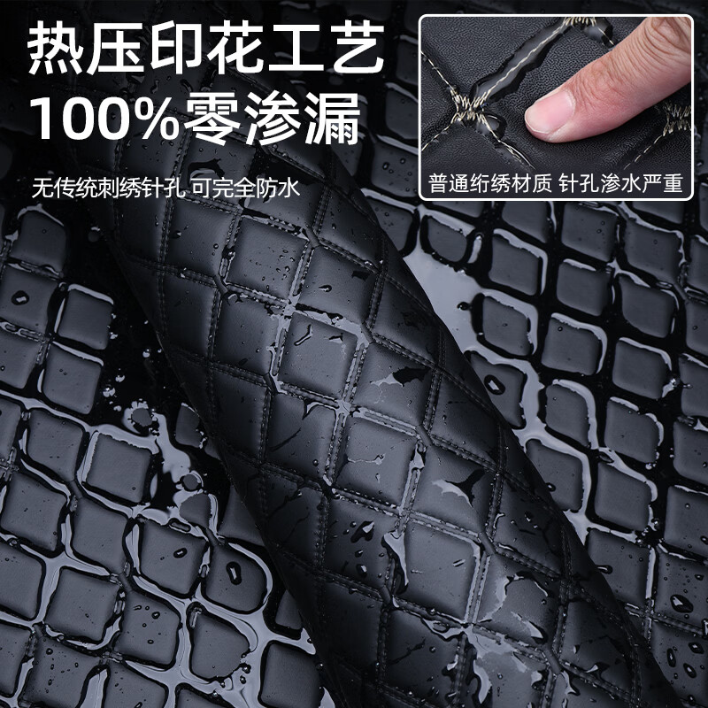 奇狐方程豹钛7后备箱垫全包围方程豹钛7尾箱垫汽车内饰改装用品配件 耀夜黑【360°航空软包】 方程豹钛7