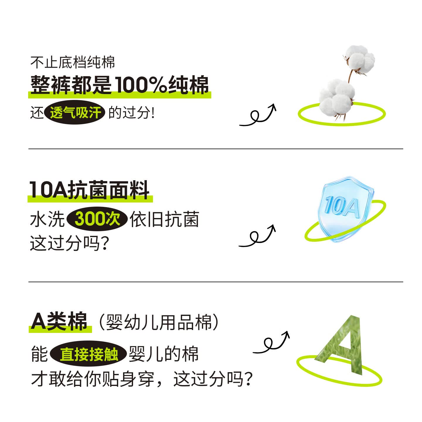 棉桂族一次性内裤纯棉10A抗菌水洗无菌免洗产妇月子独立装旅行女日抛裤 2袋/共10条【真水洗 整裤100%A类棉】 3XL