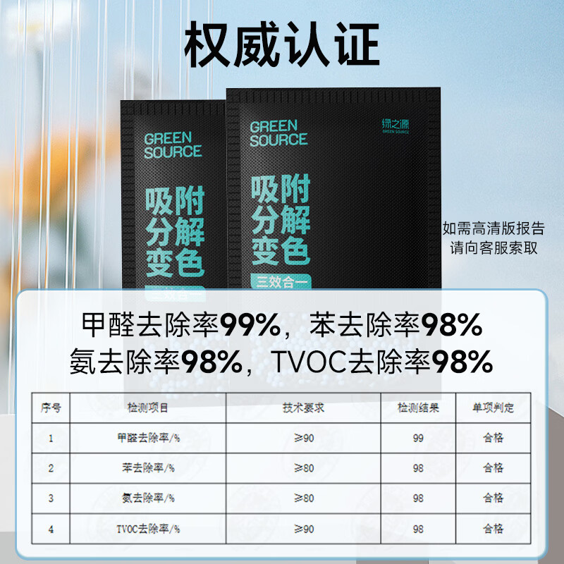 绿之源活性炭除甲醛去甲醛炭包新房装修汽车除味分解吸附包新车净化除臭 双核净化可视变色炭1kg