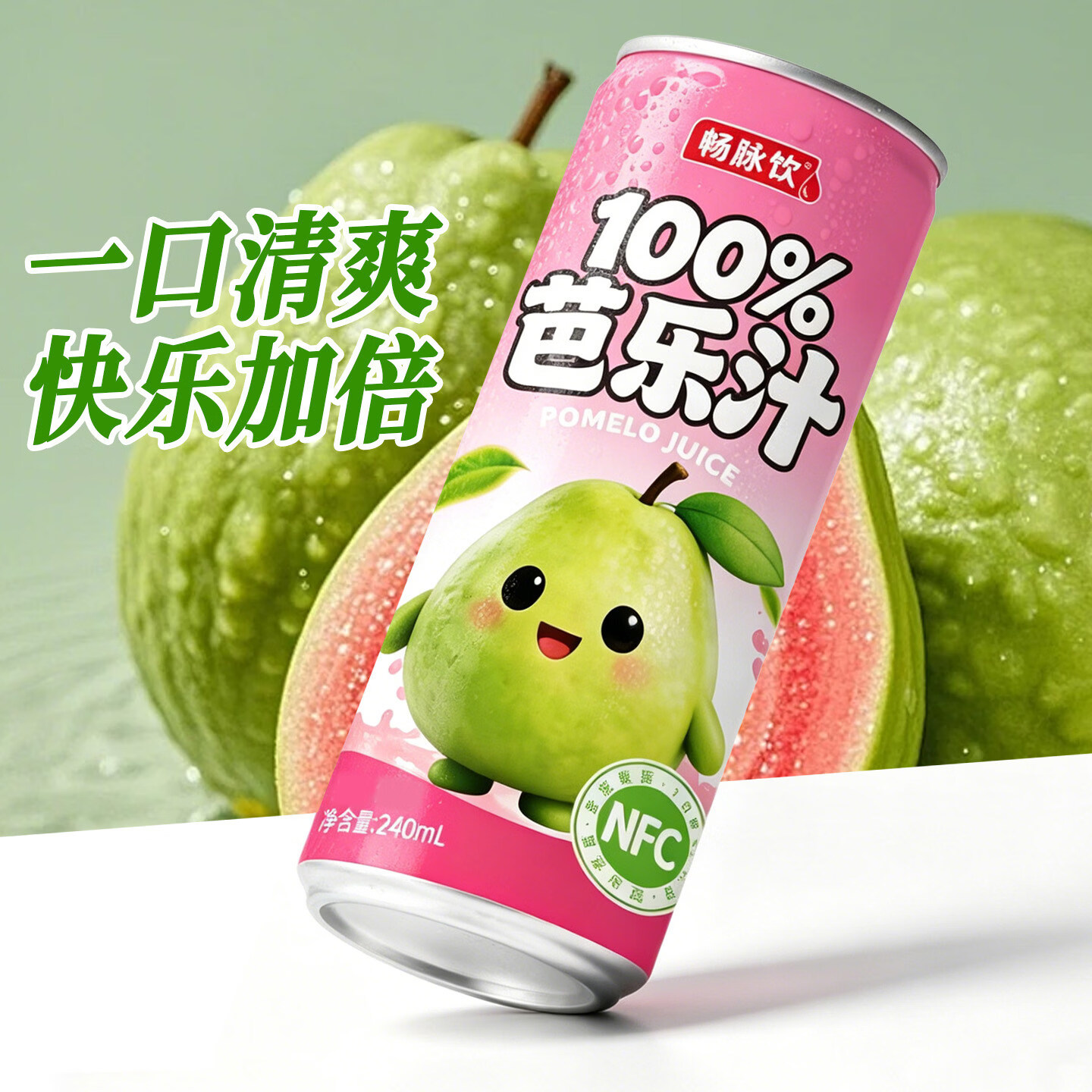 畅脉饮夏季饮品酸甜可口罐装240ml芭乐汁0添加健康整箱解渴饮 山竹汁240ml*8罐