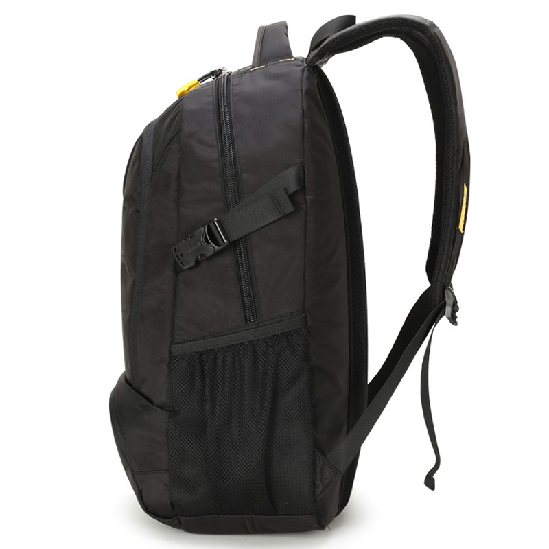 卡拉羊初高中生书包大学生休闲双肩包42L大容量男士电脑包旅行背包 黑色