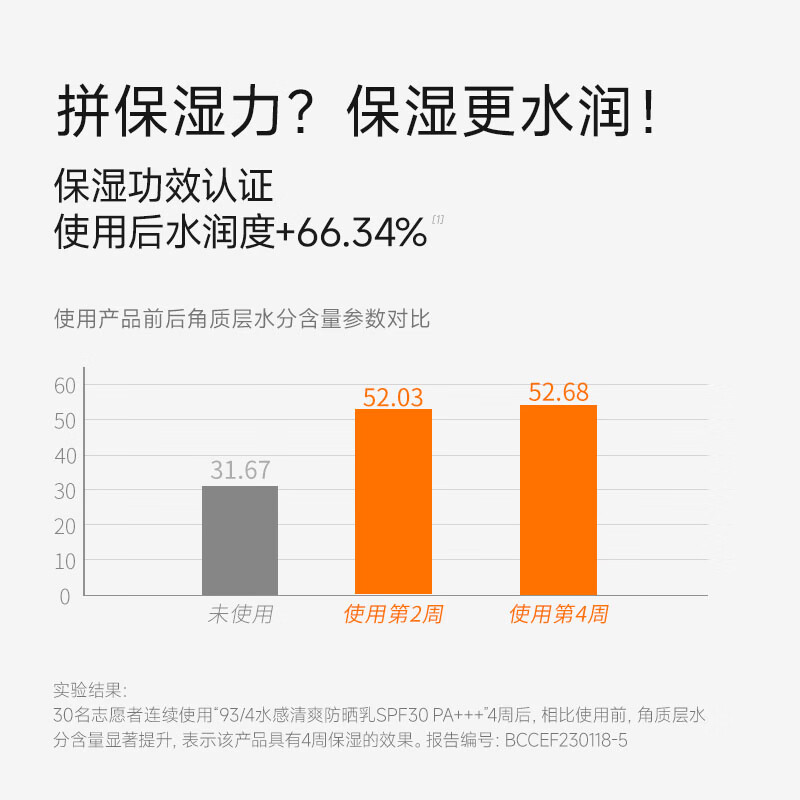 934水感清爽防晒乳霜通勤保湿脸部身体防紫外线943 水感70ml