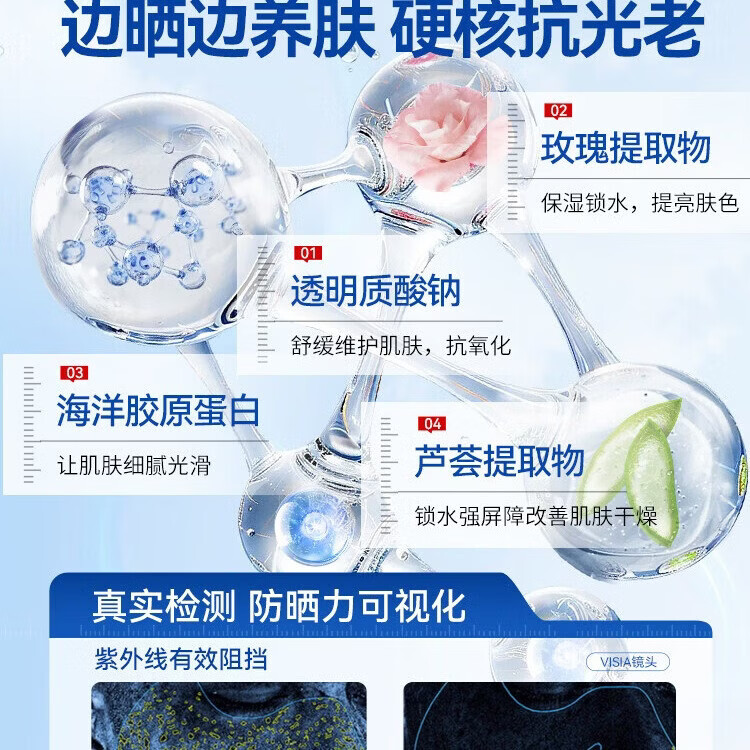 安热沙（Anessa）安耐晒防晒霜SPF50+小金瓶高倍男女面部乳液防水防汗孕妇妈妈可用 防晒喷雾60g*1