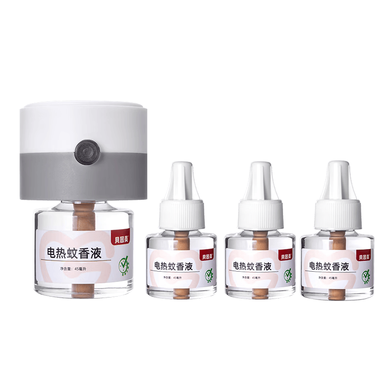 贝因美（Beingmate）驱蚊液电热蚊香液插电式灭蚊防蚊补充液卧室电热蚊香无烟驱蚊器 驱蚊套装(1器4液)