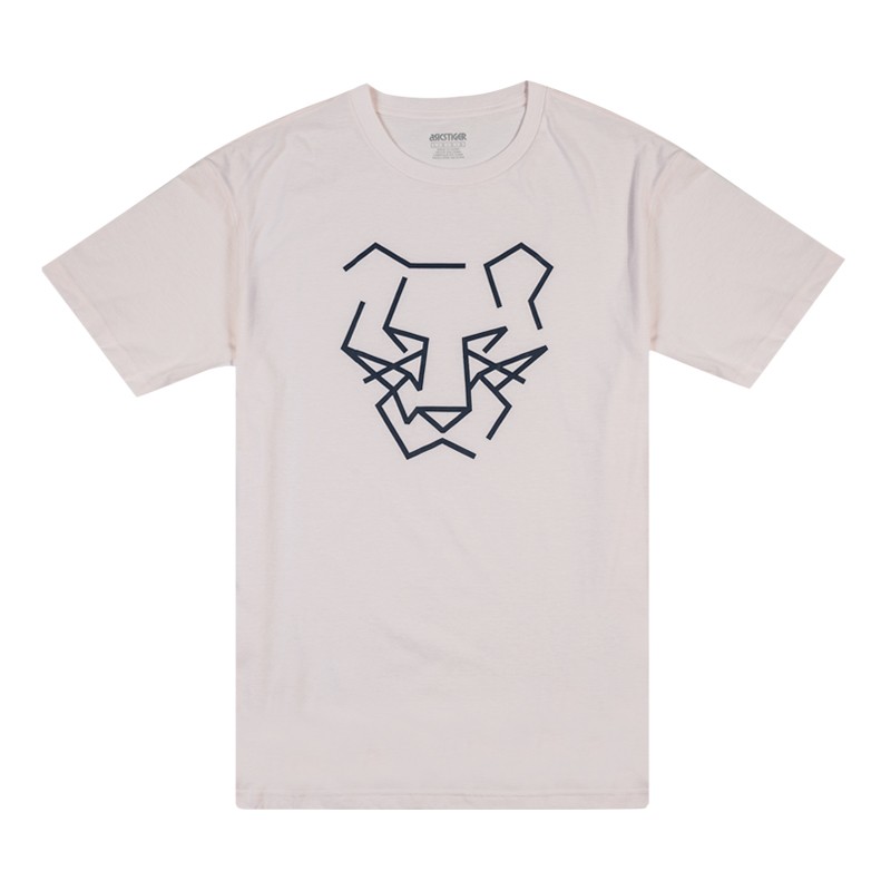 亚瑟士ASICS tiger运动T恤 休闲时尚男性短袖T恤  2191A096-001 浅粉色 S
