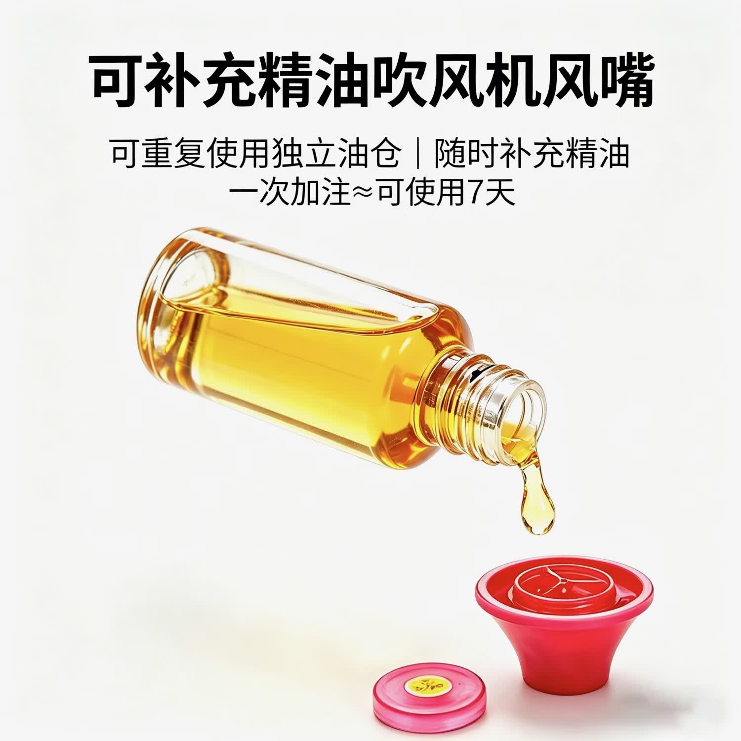 护发精油喷雾风嘴润养舱适用于戴森徕芬京造飞科吹风机配件环 适用于徕芬磁环款SE02/LF03 白色
