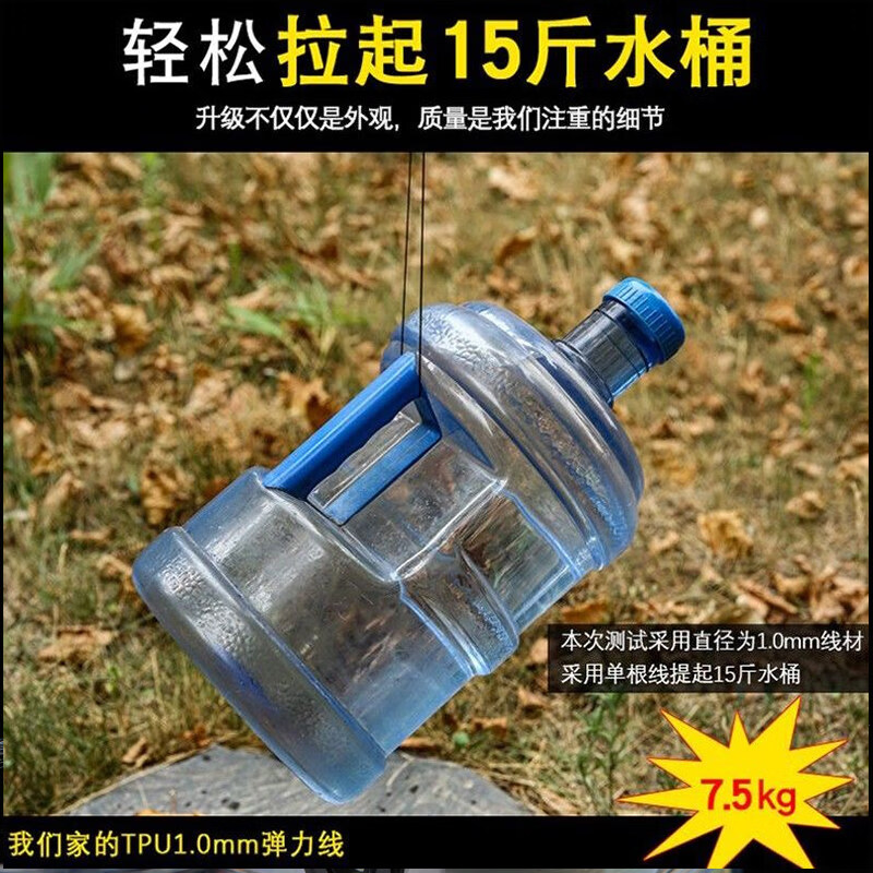 进口耐磨透明水晶线弹力牛筋文玩串珠手串绳手链穿珠子的弹力绳 咖色/0.8mm/约50米/+串珠工具