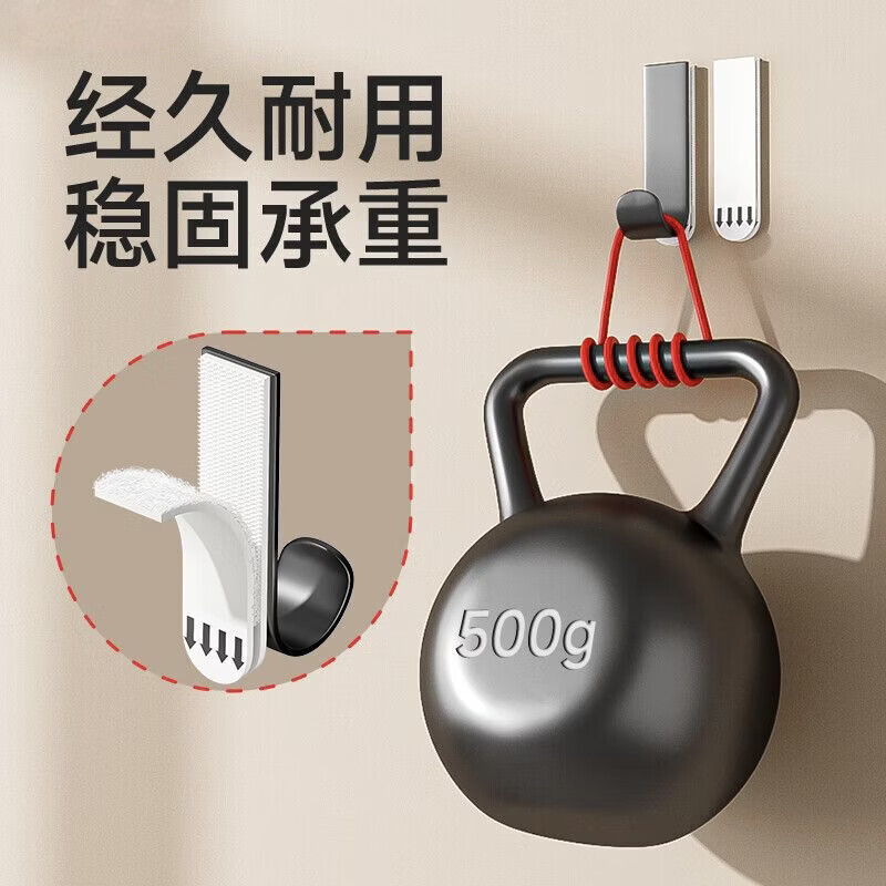 GMEOARE免打孔无痕挂画神器不伤墙壁画魔力扣婚纱照片相框挂墙免钉魔术贴 72张/组合装热销三件套【大中小/36对】更划算 【掉落包退-安装简单-对扣粘钩】