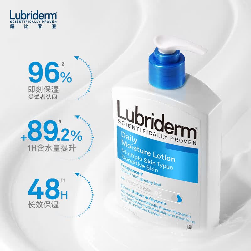 ZUCKLubriderm露比黎登神经酰胺pro超强保湿身体乳润医用 保湿身体乳473ml 蓝瓶