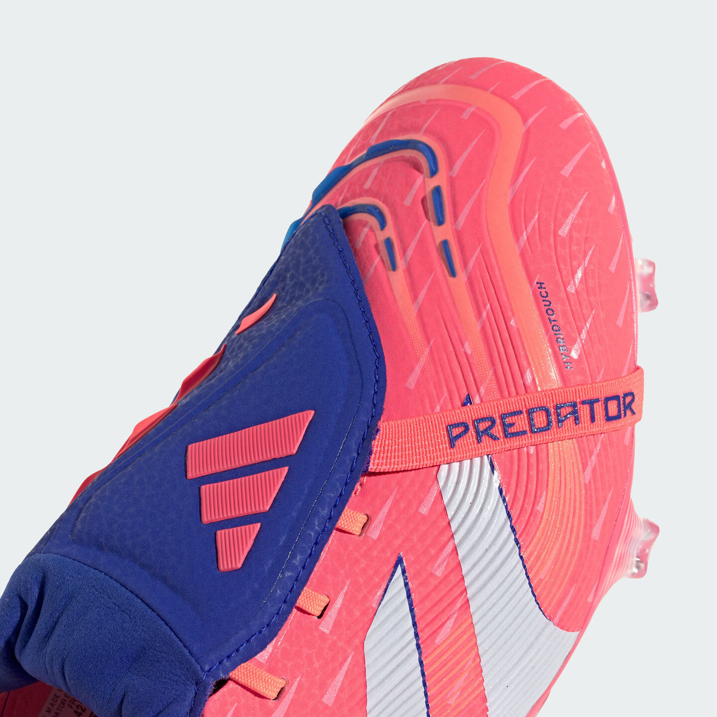 adidas PREDATOR ELITE FT FG长钉翻折鞋舌款足球鞋男女阿迪达斯 信号珊瑚粉/白色/橙色 39