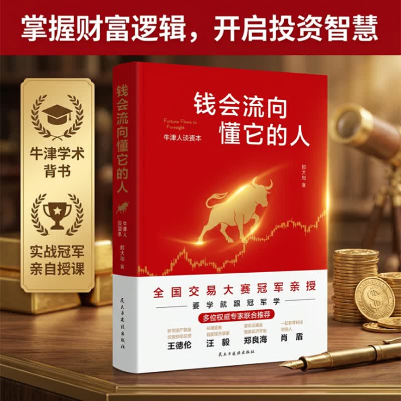 【正版包邮】钱会流向懂它的人 牛津人谈资本 邢大地 全新力作 牛津投资高手20年实战经验良心干货总结 个人投资难题一本搞定 用故事拆解交易逻辑 让你吃透趋势红利 当当官方旗舰店 投资理财图书