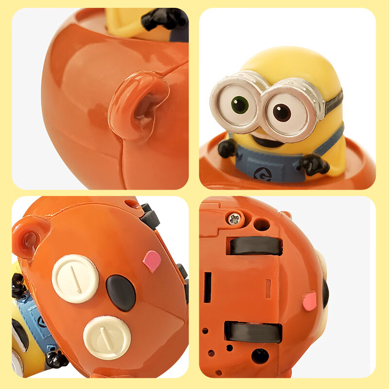 DESPICABLE ME MINION MADE正版小黄人环球纪念小熊发声回力车儿童玩具男女同款早教益智玩具