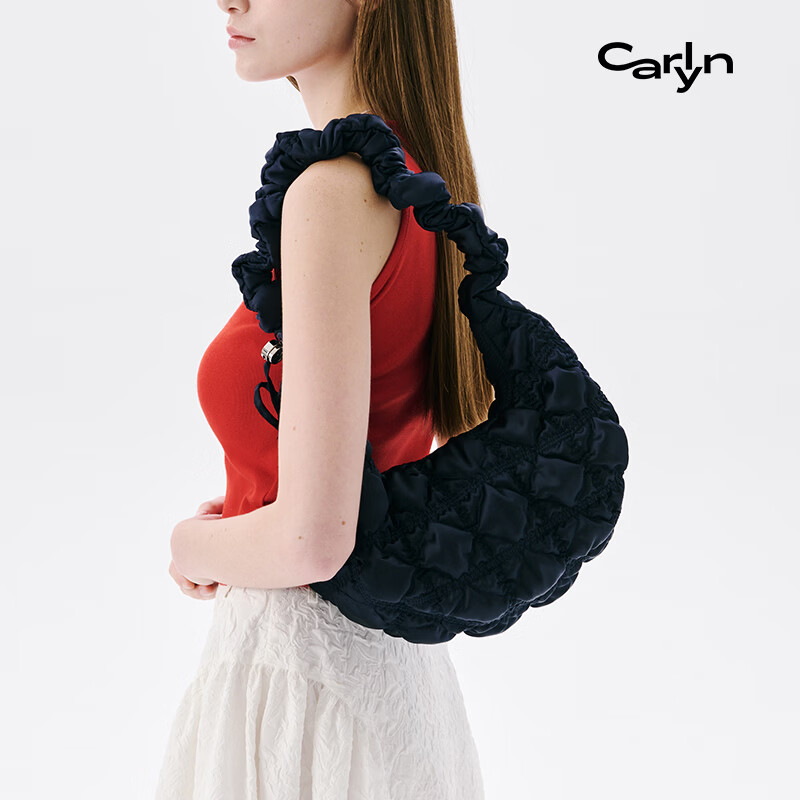 CARLYN MAVE春夏月牙包韩国设计小众云朵包休闲时尚手提单肩包女包轻奢 乳白色I 48小时发货
