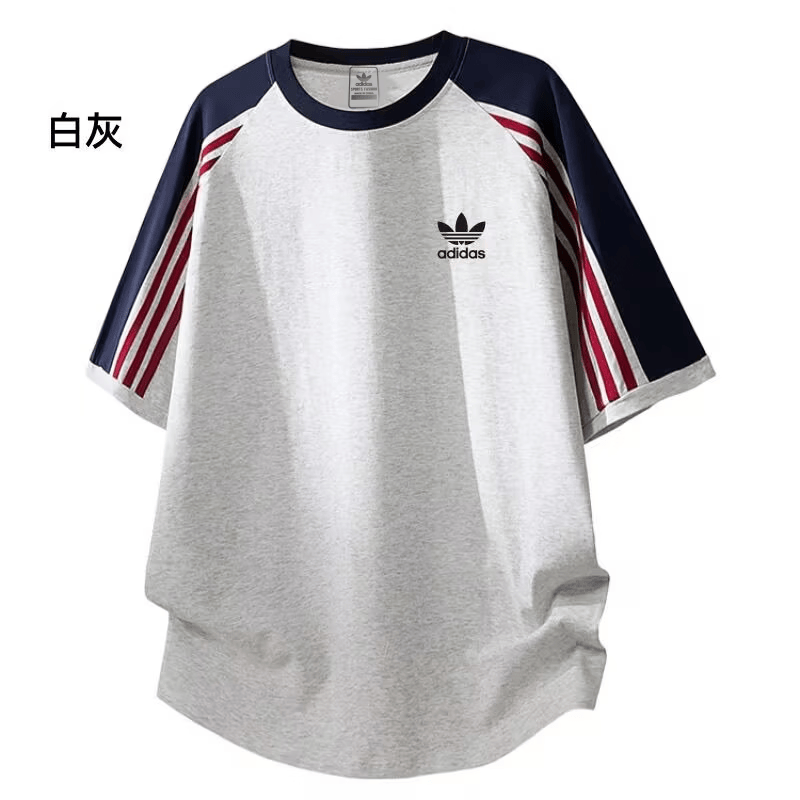 Y-3三叶草美式纯棉三条杠短袖男女款休闲运动宽松T恤百搭青年学生潮 黑色 L 建议体重110~130斤