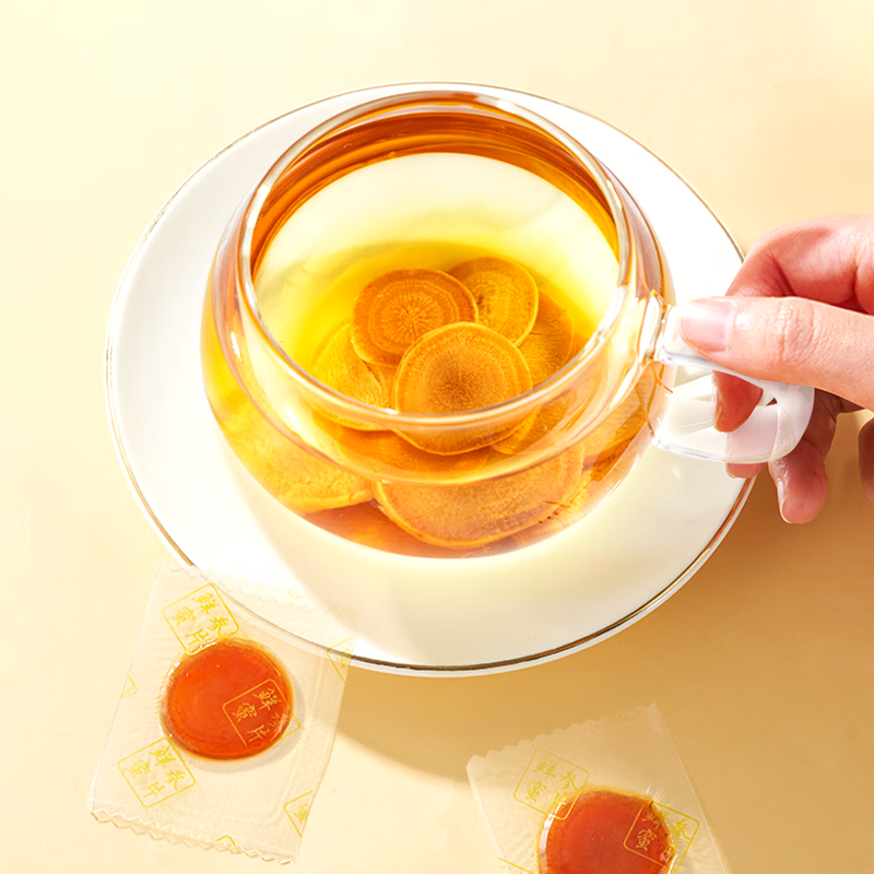 老滇凰鲜参蜜片即食人参片切片长白山人参蜜片泡水蜂蜜 50g*1罐