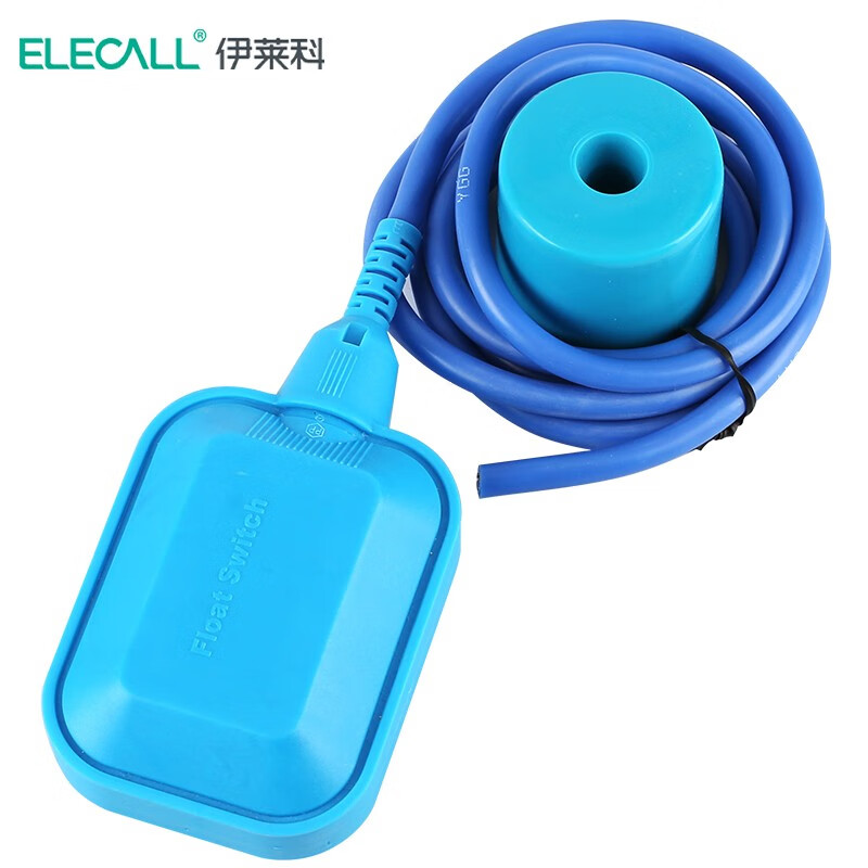 伊莱科（ELECALL）浮球开关水位控制器 液位计水塔水箱水泵液位自动开关耐高温腐蚀 EM15-2 3米高温硅胶线工业级