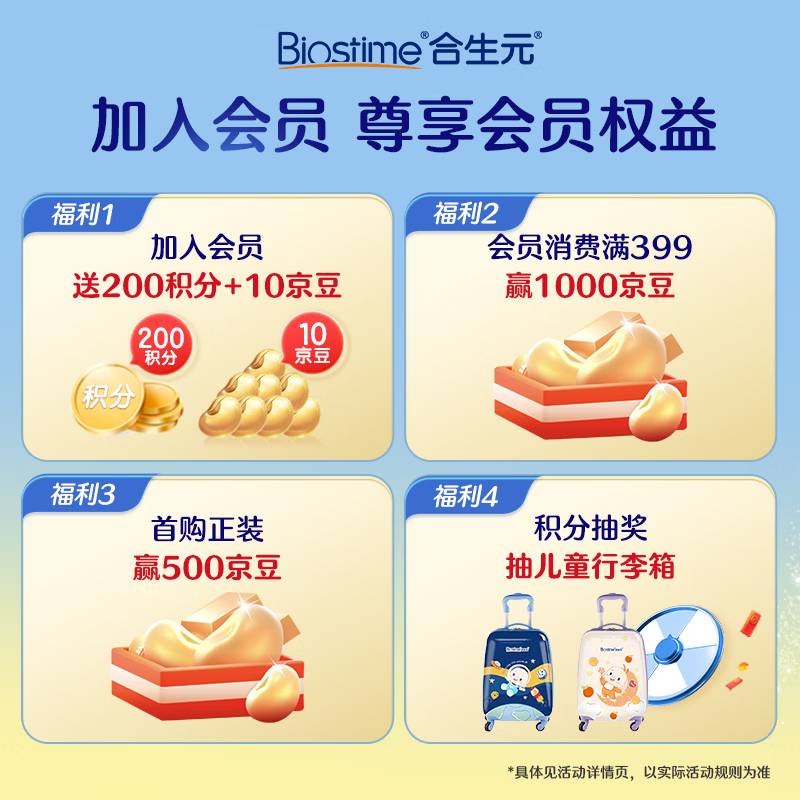合生元(BIOSTIME)益生菌婴幼儿儿童 原味小蓝帽 调理肠胃脾胃虚弱增强免疫力 【增强免疫力】原味 60袋*1盒