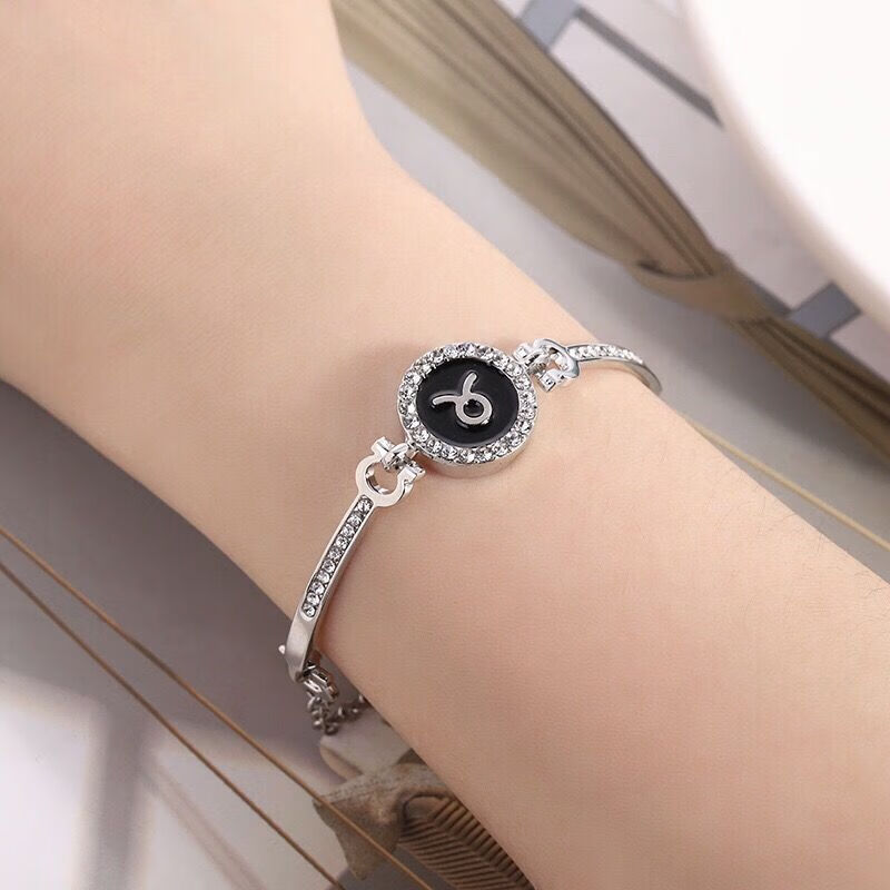 嘉宴 新款韩版时尚简约12星座手链个性设计滴油星座手链 金牛座手链