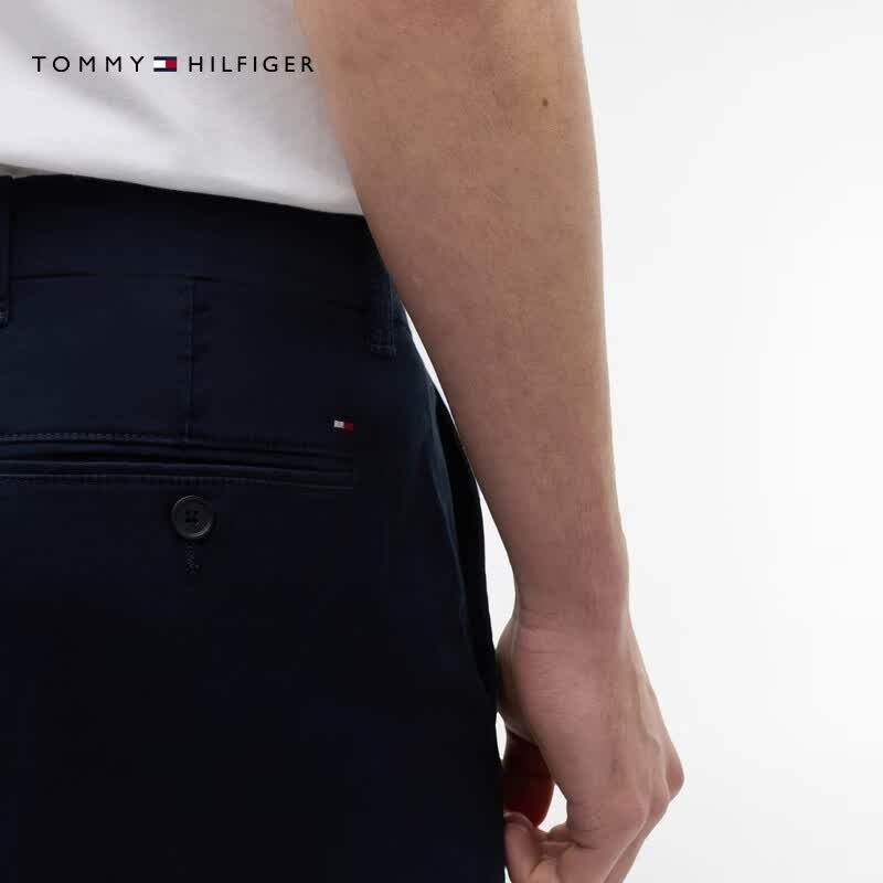 Tommy Hilfiger【弹力直筒】26春夏新款男装潮流多色通勤商务西裤休闲长裤 深藏青410 -直筒版-拍大一码 31 （2.4尺）