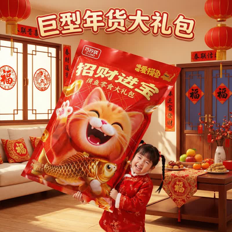 山姆掌勺巧玲珑摸鱼零食组合装女友过节礼物聚会小吃年货礼食品 摸鱼零食428g*1袋