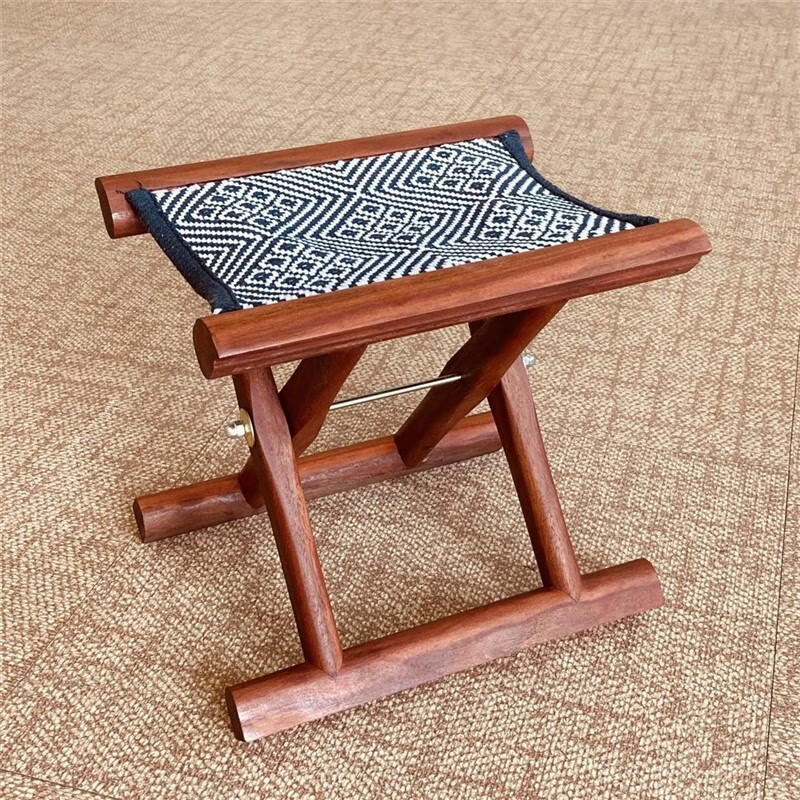 居威尼枣木马扎木头实木马扎小马扎便携凳子钓鱼实木马