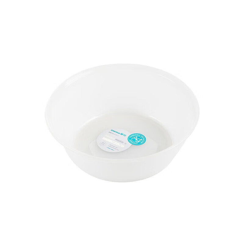 茶花银离子抗菌加厚脸盆塑料脚盆洗PP新生婴儿童脸盆 洗菜盆 【抗菌款 小号】方盆