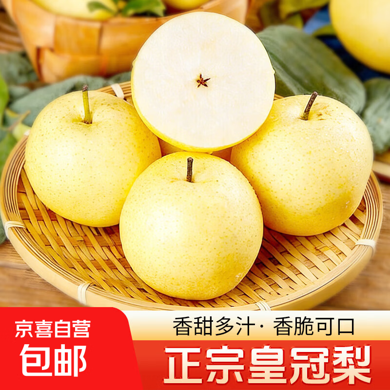 河北脆甜白皇冠梨任选1款9.995斤 1.98元/斤，河北皇冠梨5斤 9.9元，皇冠梨5斤 9.9元 - 86线报
