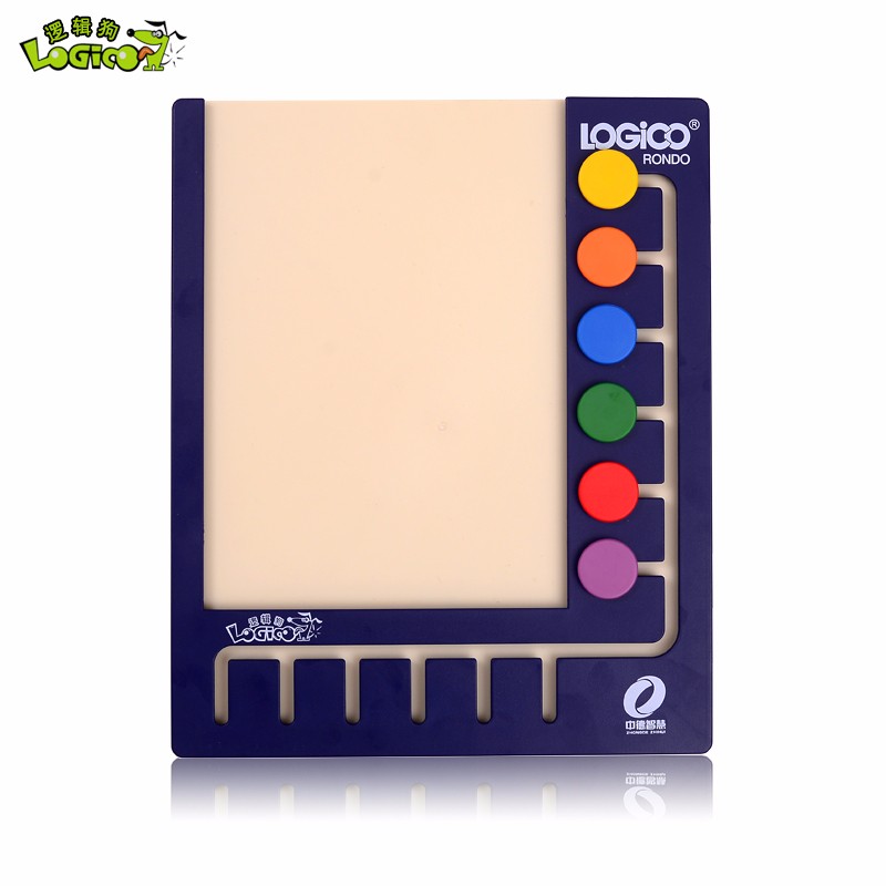 逻辑狗6钮、10钮、18钮操作板 幼儿园教材智力模板 6钮操作板
