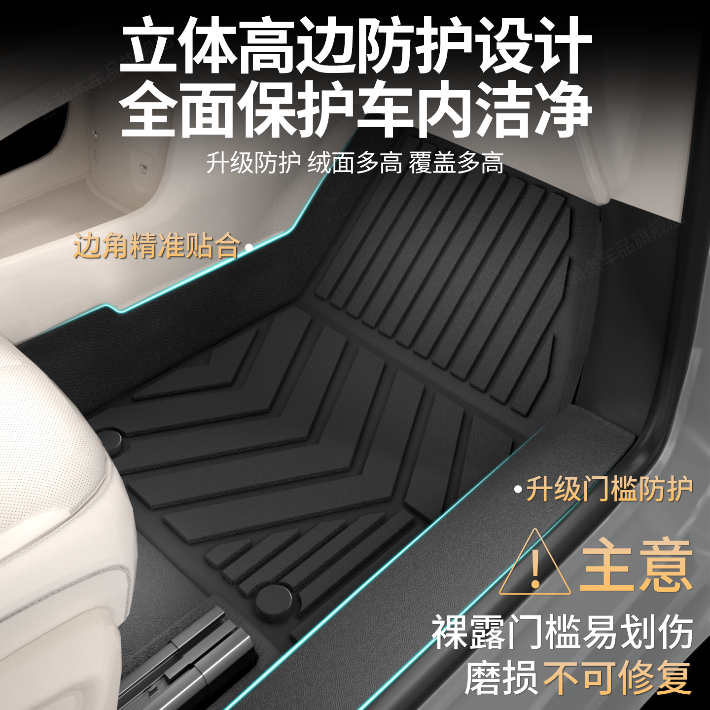 金瀚杰适用26新款名爵MG4脚垫全包围TPE汽车EV专用内饰改装配件用品大全 【包门槛】单层TPE脚垫(原厂级) 名爵MG4【2026款】