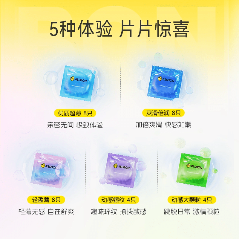 杰士邦避孕套超薄安全套套大颗粒螺纹超薄套成人计生用品情趣组合byt 【店长强推囤货】情趣超薄系列组合(含赠40只)