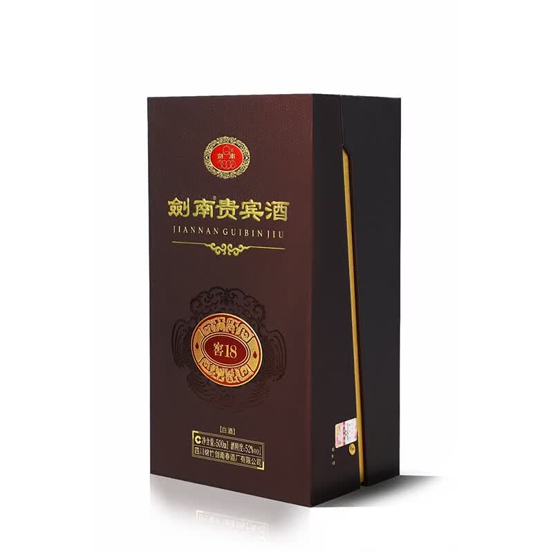 剑南春 浓香型白酒 纯粮食酒 聚会宴请 送礼自饮  52度 500mL 6瓶 剑南贵宾酒 窖18 整箱装 优级粮食酒 2021年份