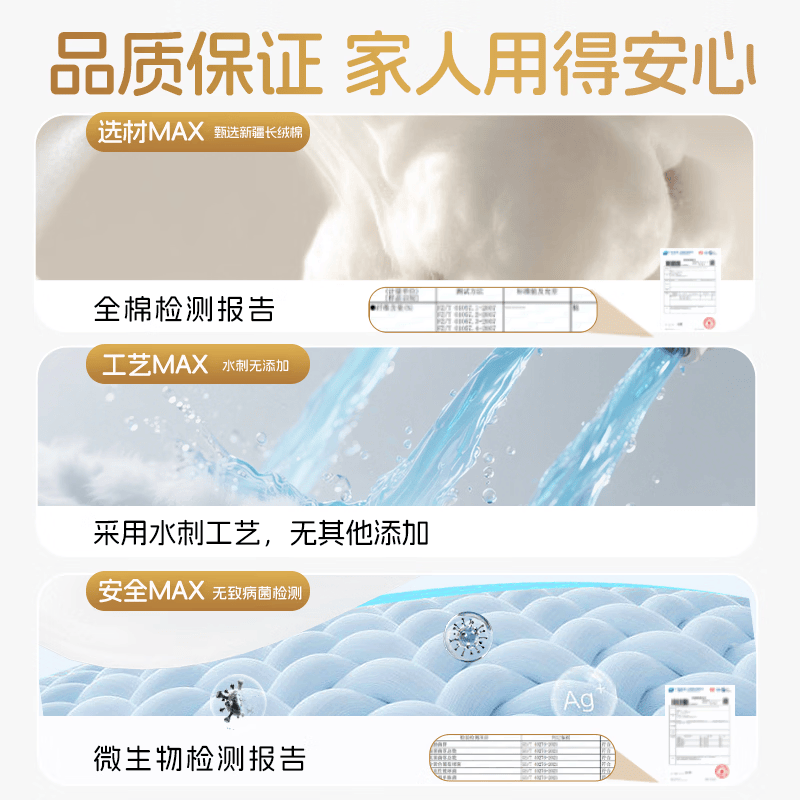 棉柔世家（FulCotton）婴儿棉柔巾100%纯棉一次性洗脸巾干湿两用洁面纸巾 【100%天然棉】80抽*18包