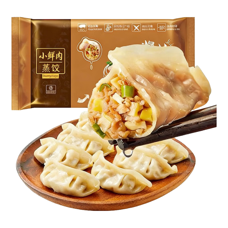 正大【49元任选8件】饺子蒸饺煎饺早餐饺速冻饺子炒饭方便餐加热即食 爆汁小鲜肉蒸饺400g