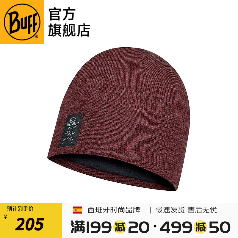 BUFF西班牙 内加绒冬季保暖毛线帽女针织百搭护耳圆帽防冻户外防寒风 针织抓绒帽113519.632