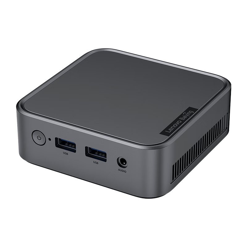 联想百应AI主机 商用办公家用台式电脑台式机迷你mini主机(AMD速龙3150C 8G 256G SSD)三年质保