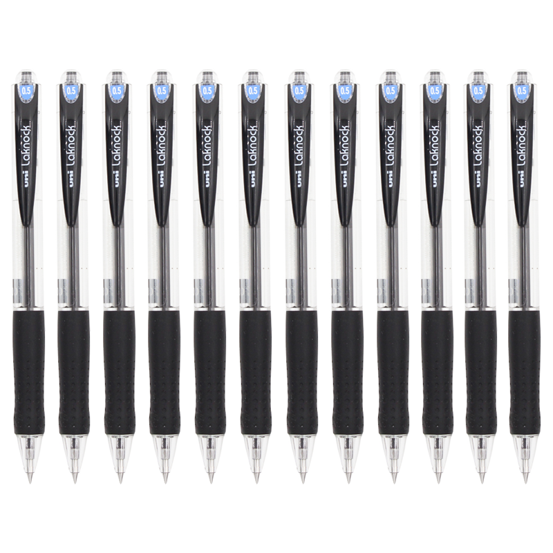 uni���⣨uni��SN-100����ʽԲ��� 0.5mmԲ��� ѧ���ñ� �칫�ľ�ǩ�ֱ� ��ɫ 12֧װ