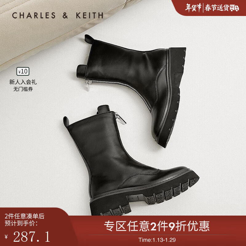CHARLES&KEITH踝靴
