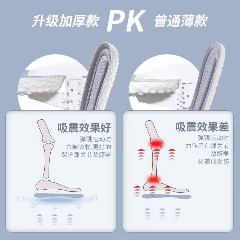 【新品】适配WBSJ雨靴鞋垫野鸟协会雨鞋可用软久站走路运动防透气 灰色1双海绵薄款 42