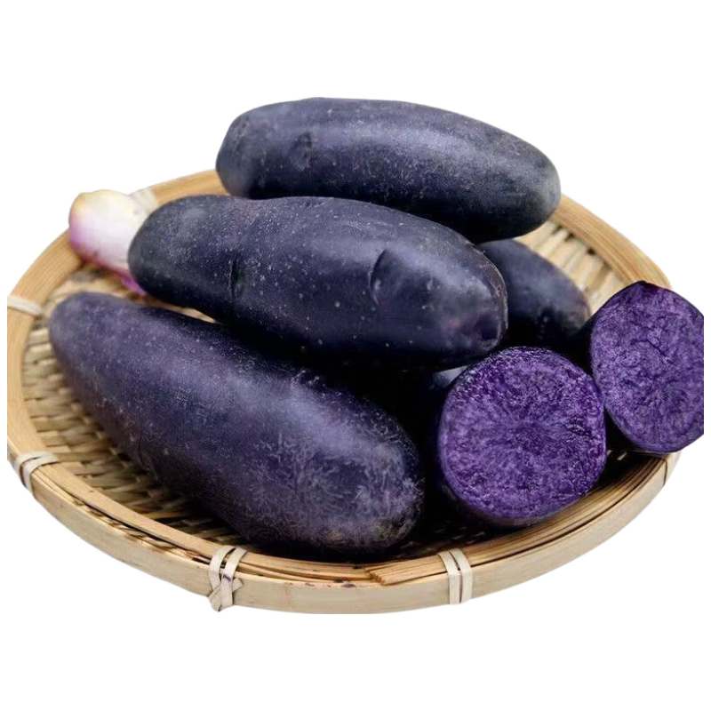 京鲜生 云南黑紫土豆 花青素粉糯 净重3斤 单果80g+ 马铃薯 源头直发