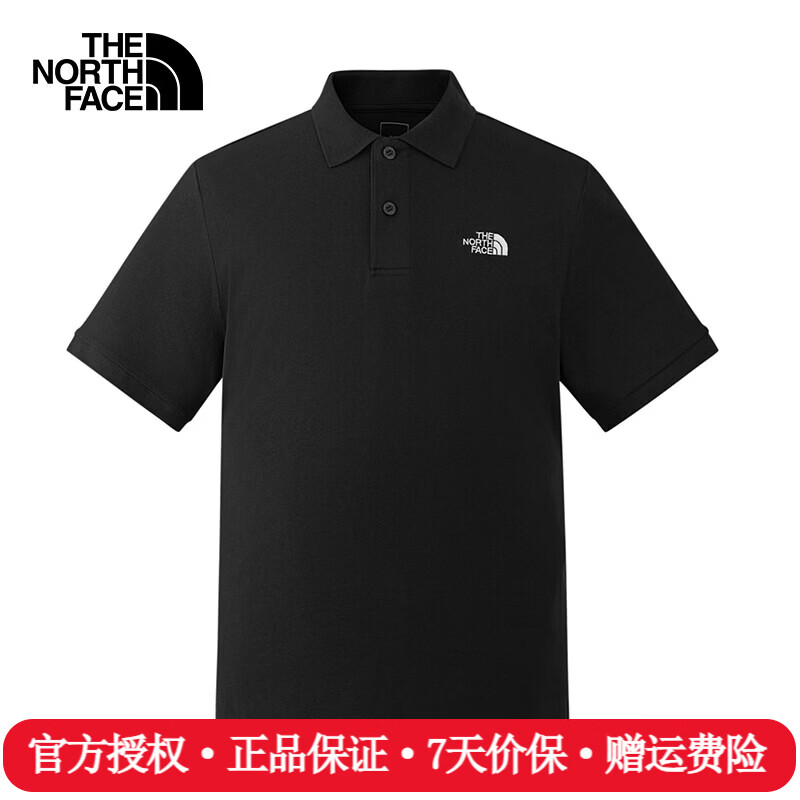 北面（The North Face）POLO衫男短袖26春夏新款户外徒步运动服时尚舒适休闲翻领T恤8FZV JK3/宇宙黑 L /175/100A
