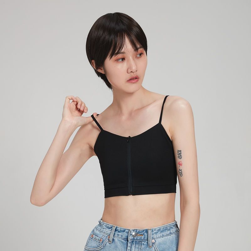雅鹿束胸内衣女学生超平帅t裹胸les大胸显小绷带塑胸运动内衣吊带背心 白【前拉款】一秒平胸 M 【适合胸围80-85cm】