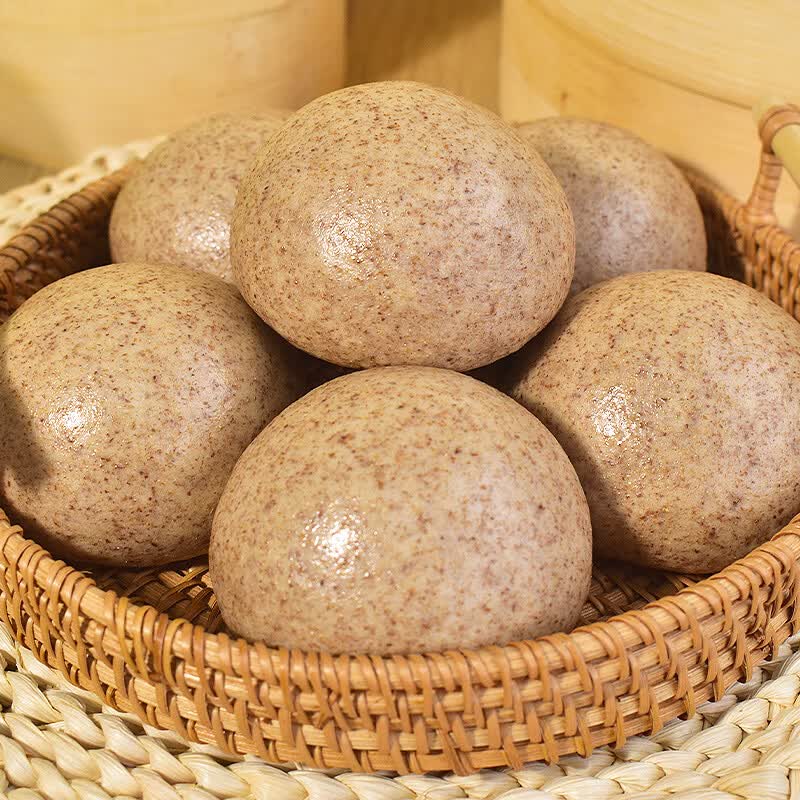 膳农匠低脂燕麦馒头无糖精粗杂粮代餐控荞全麦早餐主食减低脂黑全麦 【低脂燕麦馒头】 100gx20个2000g（500克*4袋）